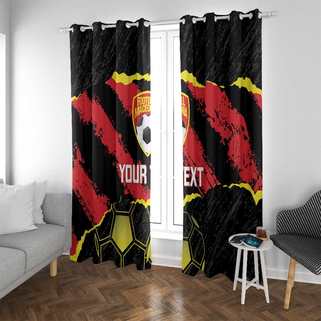Custom Macedonia Football Window Curtain Go Champions Risovi