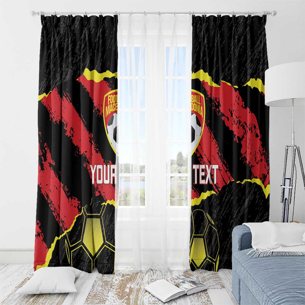Custom Macedonia Football Window Curtain Go Champions Risovi