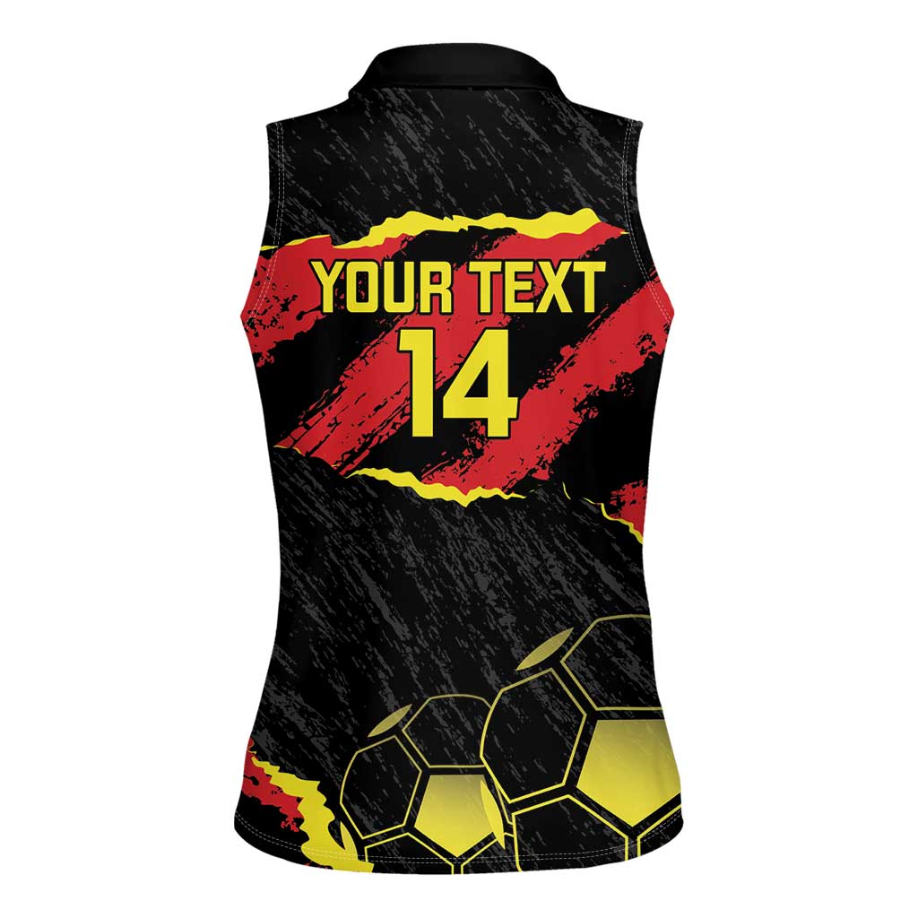 Custom Macedonia Football Women Sleeveless Polo Shirt Go Champions Risovi