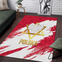 Jewish Festival Poland Area Rug Polska Eagle Star Of David