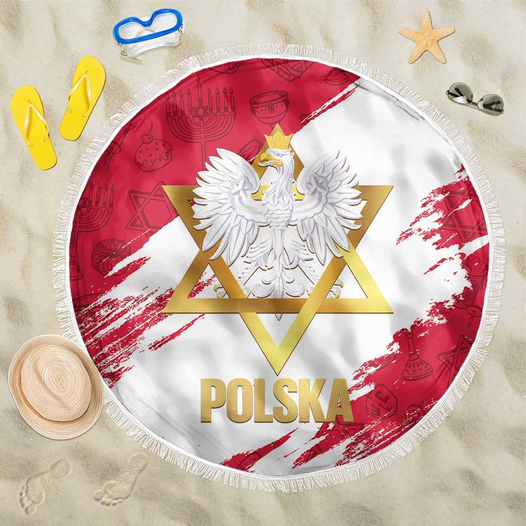 Jewish Festival Poland Beach Blanket Polska Eagle Star Of David