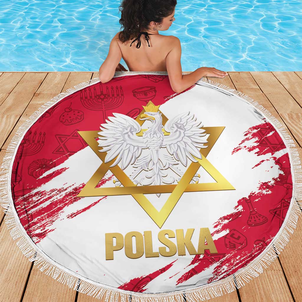 Jewish Festival Poland Beach Blanket Polska Eagle Star Of David
