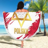 Jewish Festival Poland Beach Blanket Polska Eagle Star Of David