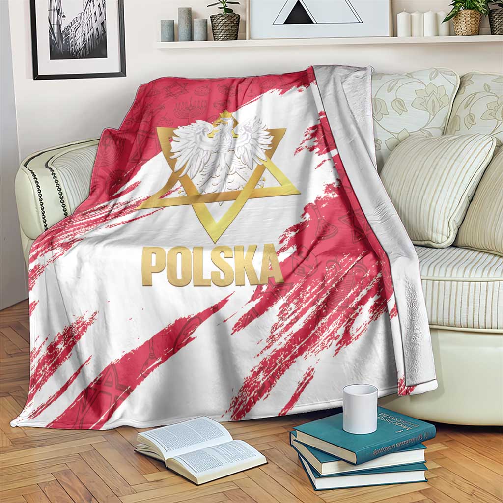 Jewish Festival Poland Blanket Polska Eagle Star Of David