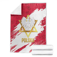 Jewish Festival Poland Blanket Polska Eagle Star Of David