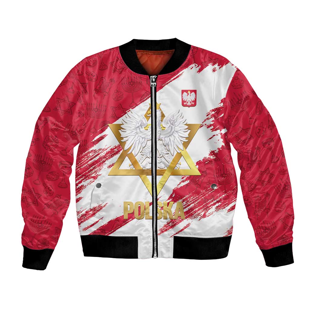 Jewish Festival Poland Bomber Jacket Polska Eagle Star Of David