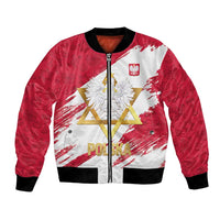 Jewish Festival Poland Bomber Jacket Polska Eagle Star Of David