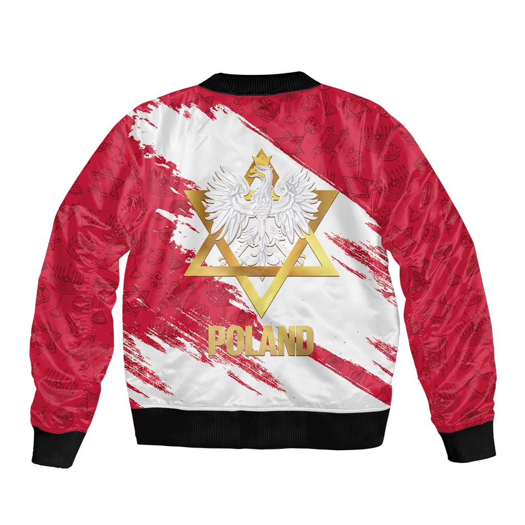 Jewish Festival Poland Bomber Jacket Polska Eagle Star Of David