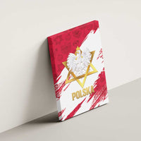 Jewish Festival Poland Canvas Wall Art Polska Eagle Star Of David