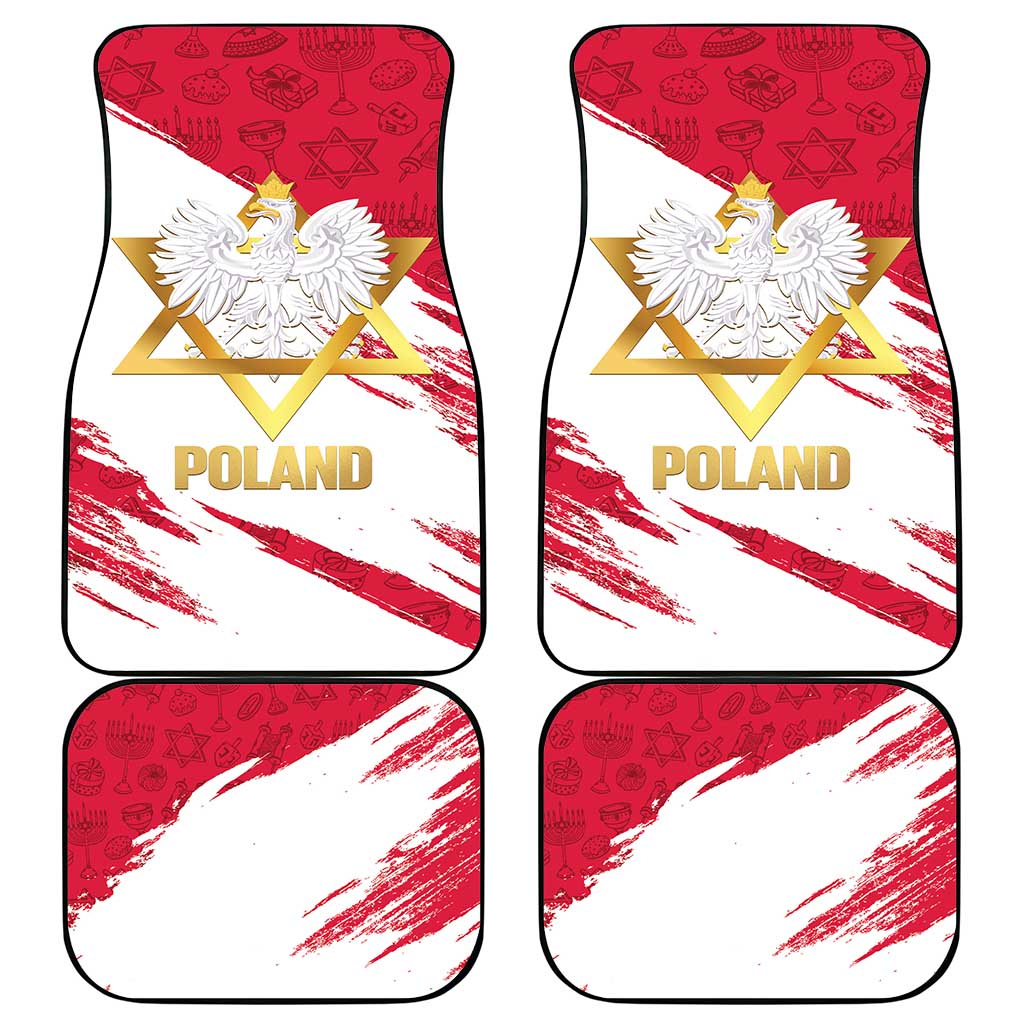 Jewish Festival Poland Car Mats Polska Eagle Star Of David