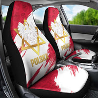 Jewish Festival Poland Car Seat Cover Polska Eagle Star Of David