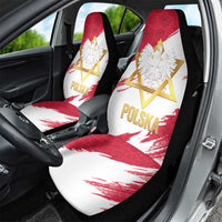 Jewish Festival Poland Car Seat Cover Polska Eagle Star Of David