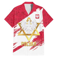 Jewish Festival Poland Family Matching Mermaid Dress and Hawaiian Shirt Polska Eagle Star Of David