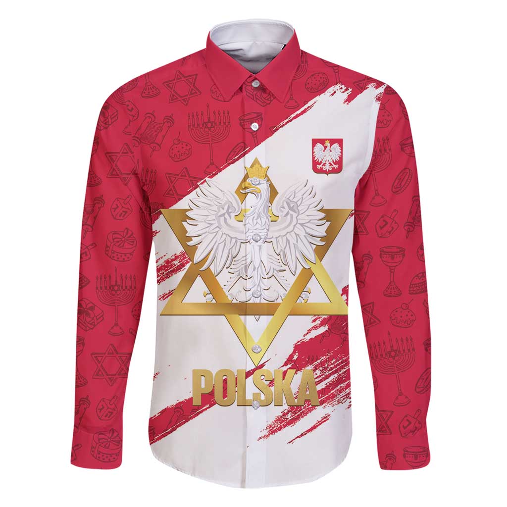 Jewish Festival Poland Family Matching Mermaid Dress and Hawaiian Shirt Polska Eagle Star Of David