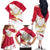 Jewish Festival Poland Family Matching Off The Shoulder Long Sleeve Dress and Hawaiian Shirt Polska Eagle Star Of David