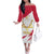 Jewish Festival Poland Family Matching Off The Shoulder Long Sleeve Dress and Hawaiian Shirt Polska Eagle Star Of David
