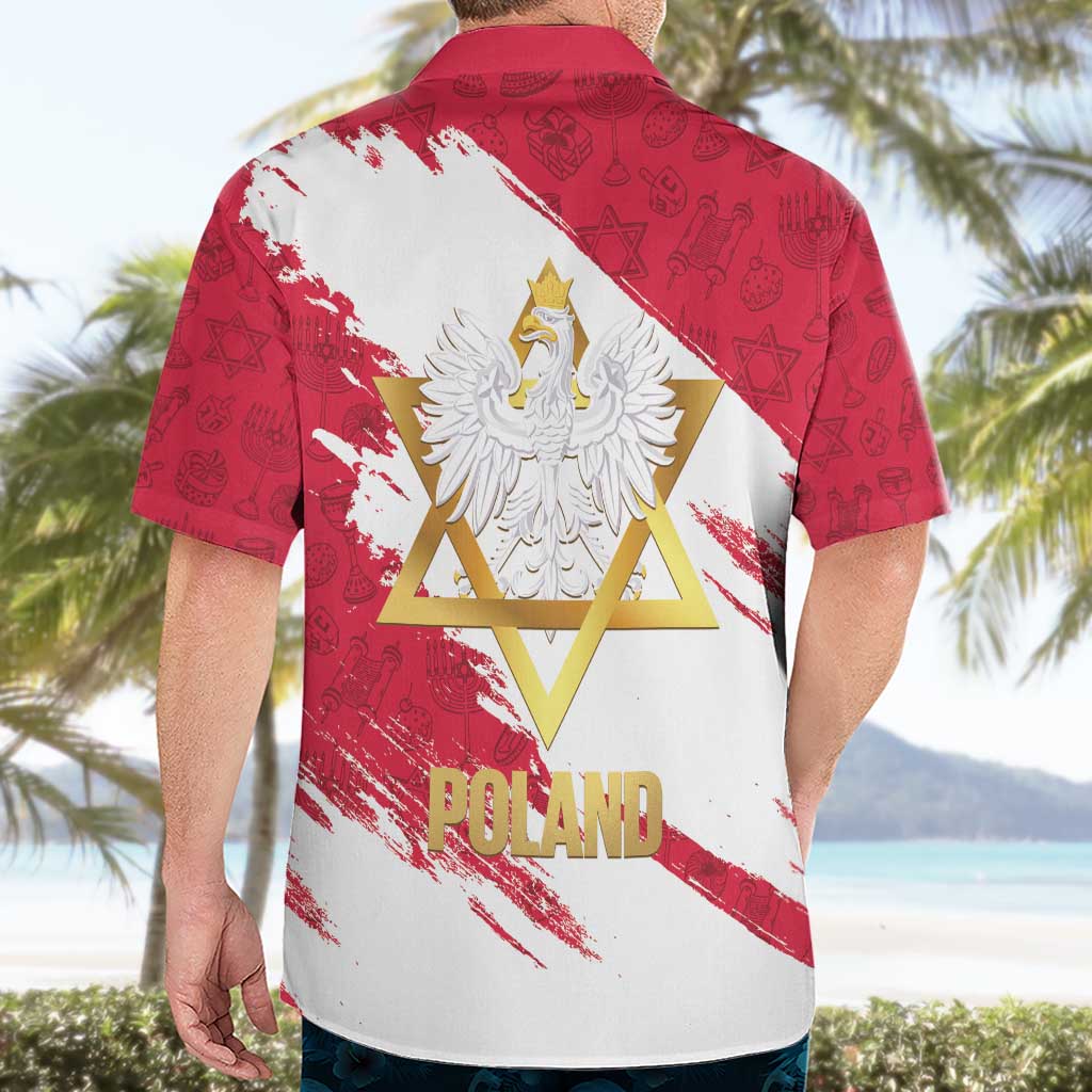 Jewish Festival Poland Hawaiian Shirt Polska Eagle Star Of David