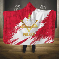 Jewish Festival Poland Hooded Blanket Polska Eagle Star Of David