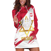 Jewish Festival Poland Hoodie Dress Polska Eagle Star Of David