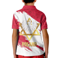 Jewish Festival Poland Kid Polo Shirt Polska Eagle Star Of David