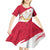 Jewish Festival Poland Kid Short Sleeve Dress Polska Eagle Star Of David