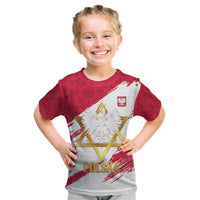 Jewish Festival Poland Kid T Shirt Polska Eagle Star Of David