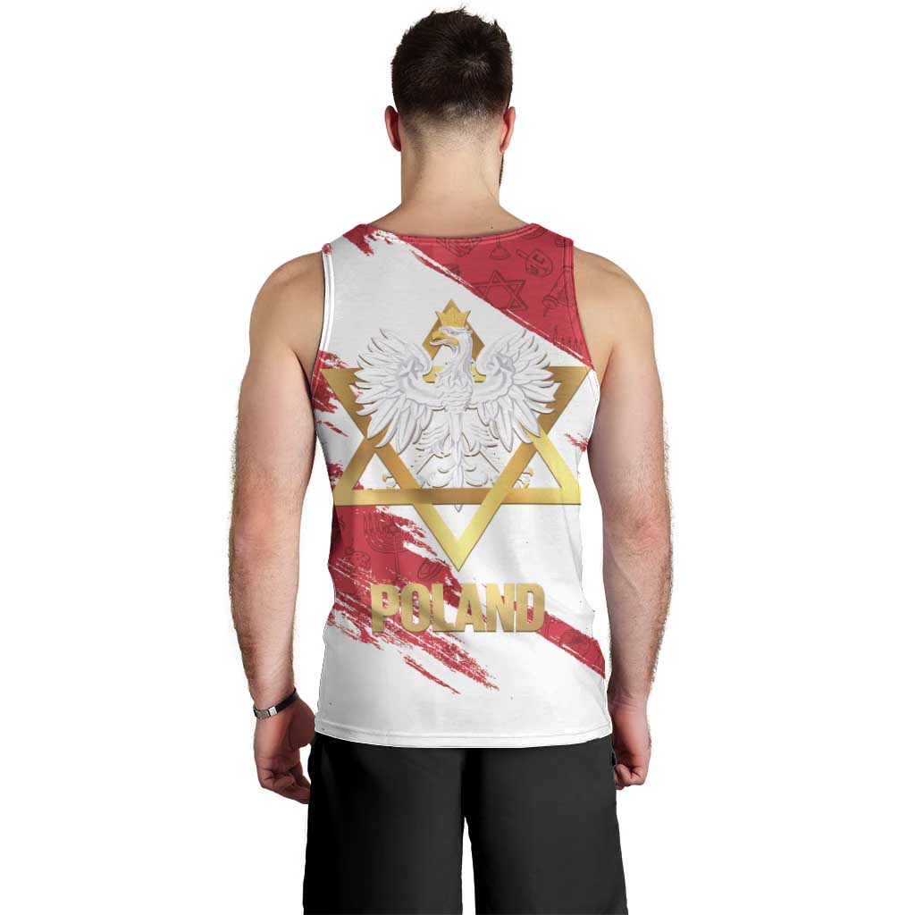 Jewish Festival Poland Men Tank Top Polska Eagle Star Of David