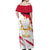 Jewish Festival Poland Off Shoulder Maxi Dress Polska Eagle Star Of David