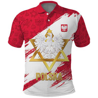 Jewish Festival Poland Polo Shirt Polska Eagle Star Of David