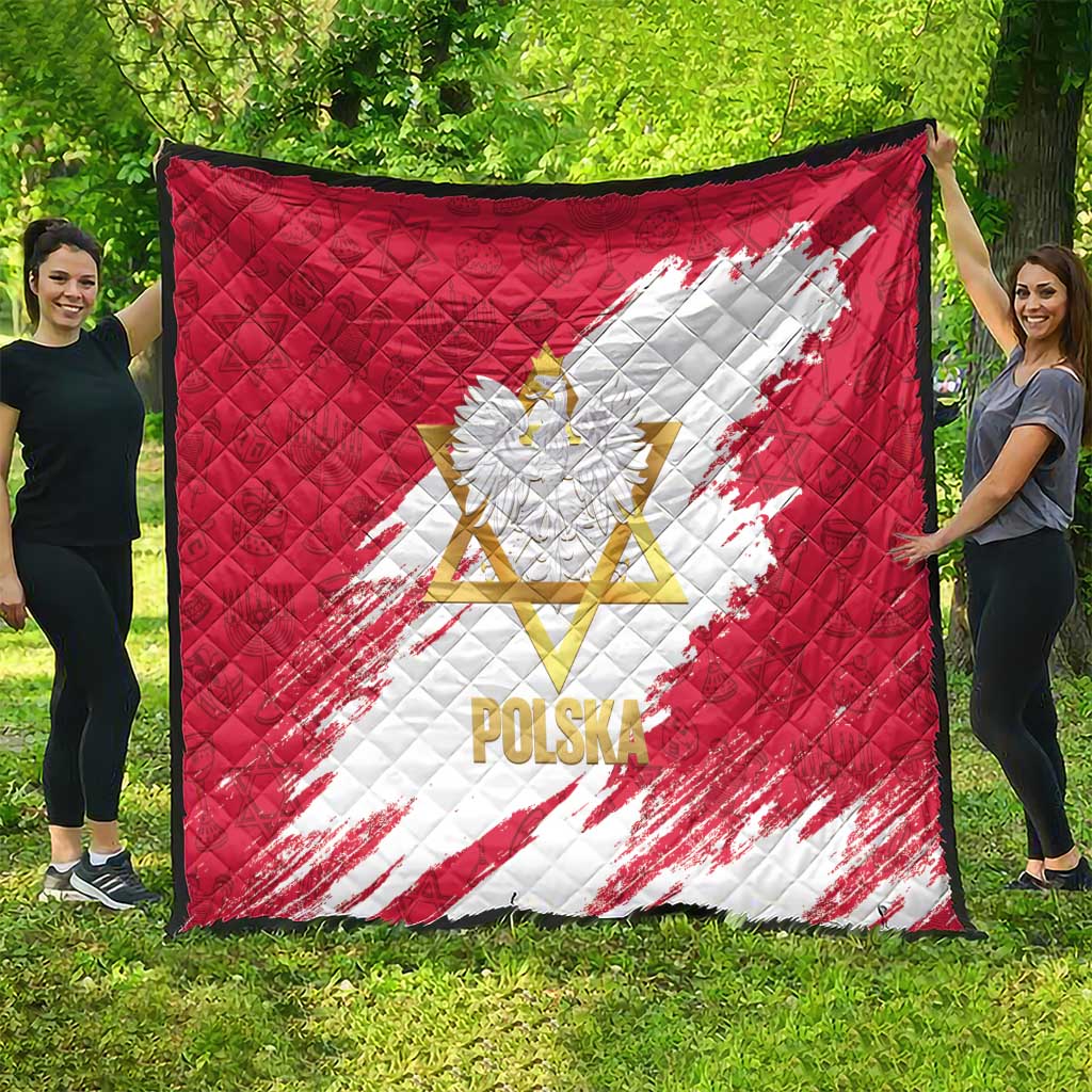 Jewish Festival Poland Quilt Polska Eagle Star Of David