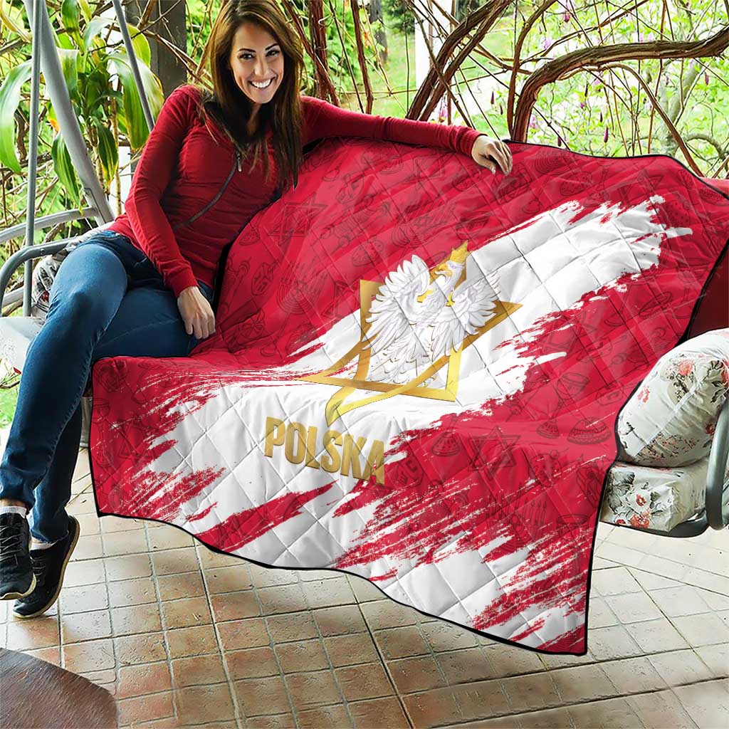 Jewish Festival Poland Quilt Polska Eagle Star Of David