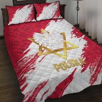 Jewish Festival Poland Quilt Bed Set Polska Eagle Star Of David