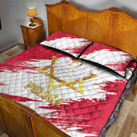 Jewish Festival Poland Quilt Bed Set Polska Eagle Star Of David