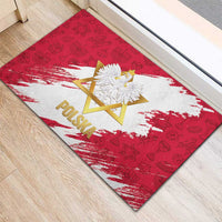 Jewish Festival Poland Rubber Doormat Polska Eagle Star Of David