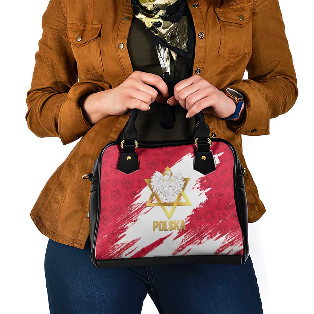 Jewish Festival Poland Shoulder Handbag Polska Eagle Star Of David