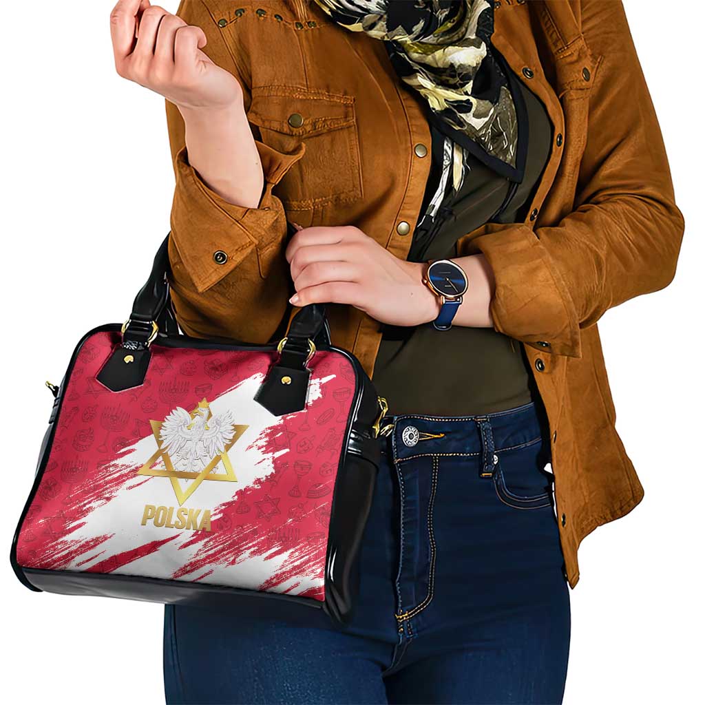 Jewish Festival Poland Shoulder Handbag Polska Eagle Star Of David