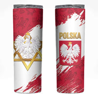 Jewish Festival Poland Skinny Tumbler Polska Eagle Star Of David