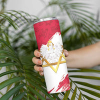 Jewish Festival Poland Skinny Tumbler Polska Eagle Star Of David