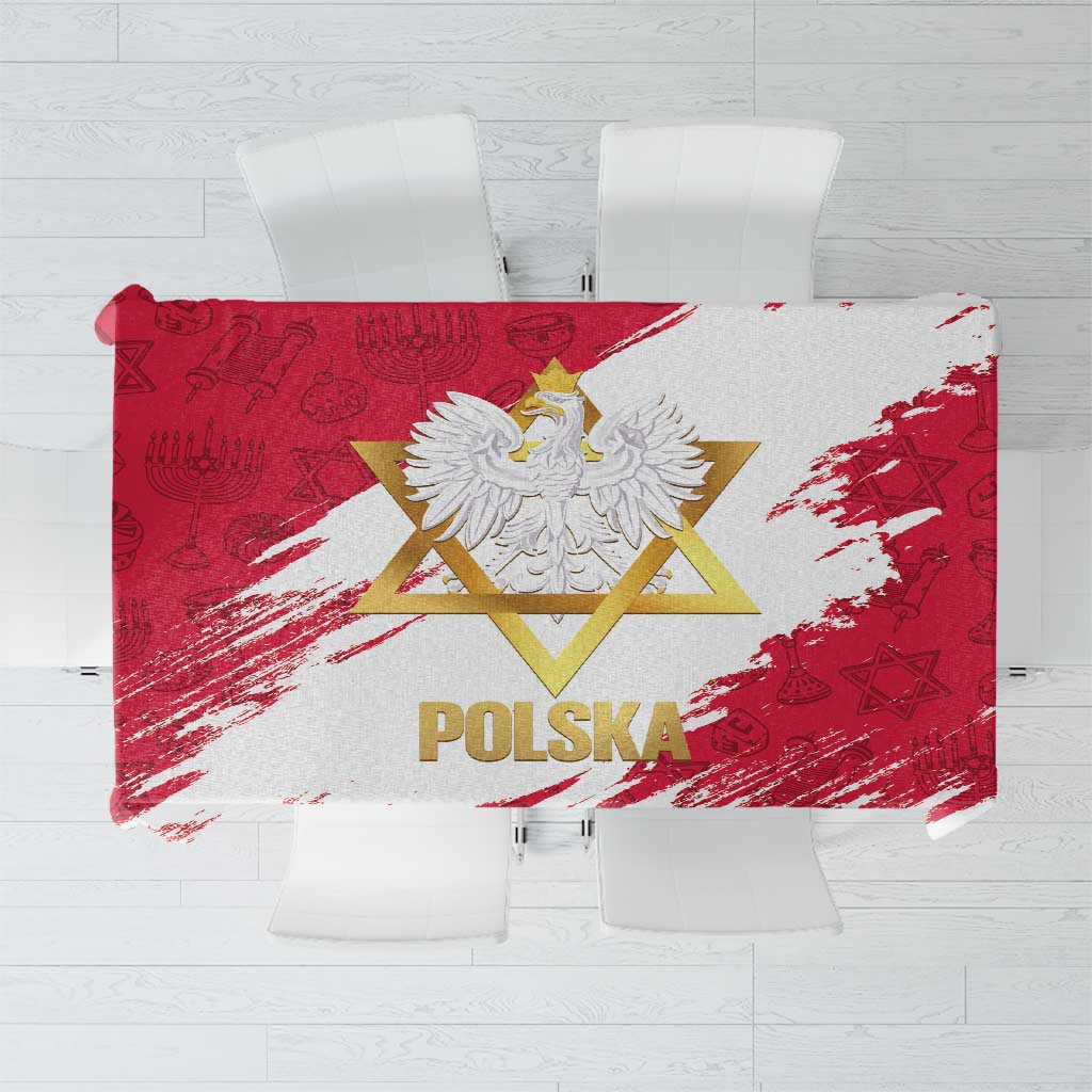 Jewish Festival Poland Tablecloth Polska Eagle Star Of David