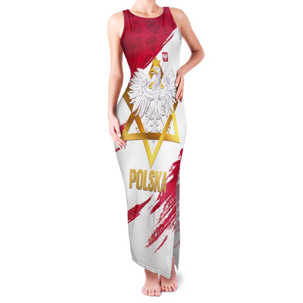 Jewish Festival Poland Tank Maxi Dress Polska Eagle Star Of David