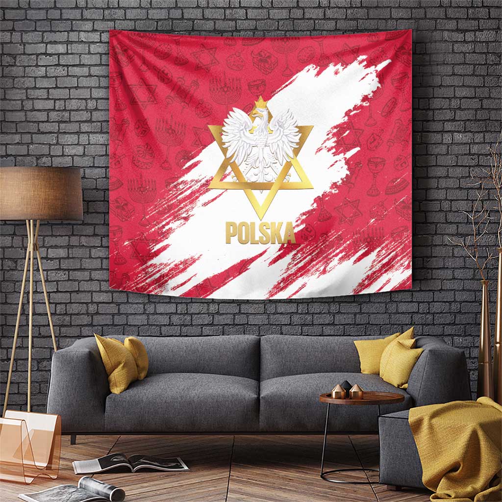Jewish Festival Poland Tapestry Polska Eagle Star Of David