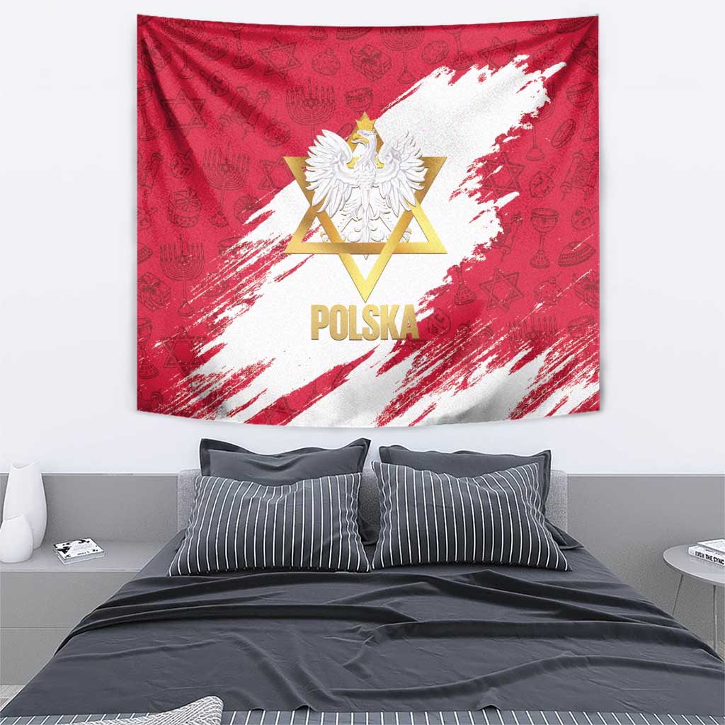 Jewish Festival Poland Tapestry Polska Eagle Star Of David