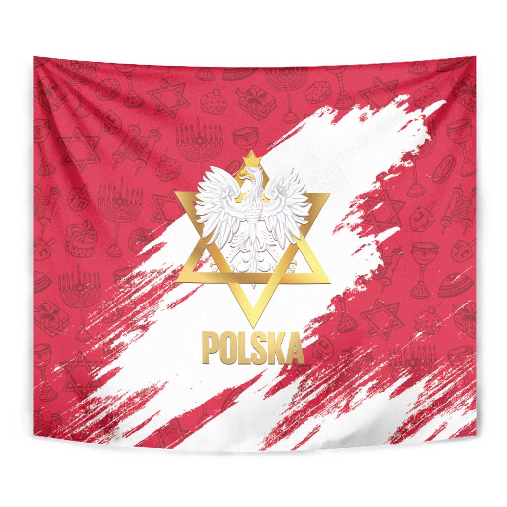 Jewish Festival Poland Tapestry Polska Eagle Star Of David