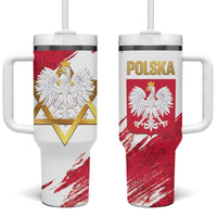 Jewish Festival Poland Tumbler With Handle Polska Eagle Star Of David