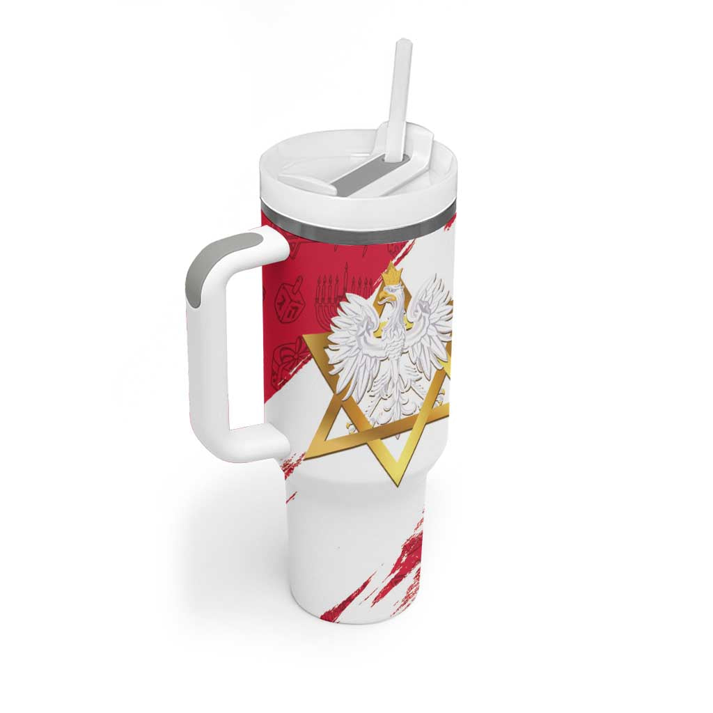 Jewish Festival Poland Tumbler With Handle Polska Eagle Star Of David