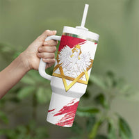 Jewish Festival Poland Tumbler With Handle Polska Eagle Star Of David