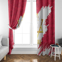 Jewish Festival Poland Window Curtain Polska Eagle Star Of David