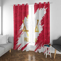 Jewish Festival Poland Window Curtain Polska Eagle Star Of David