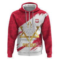 Jewish Festival Poland Zip Hoodie Polska Eagle Star Of David