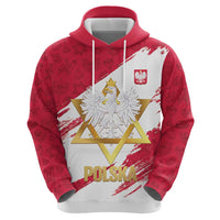 Jewish Festival Poland Zip Hoodie Polska Eagle Star Of David